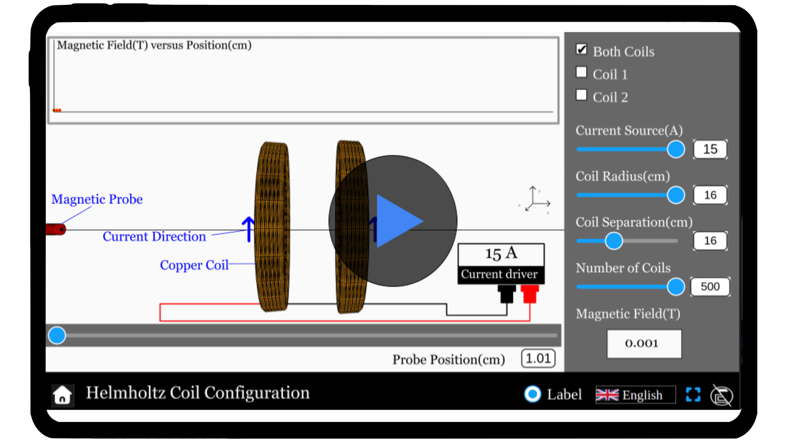 Helmholtz coil simulator - Explerify.com