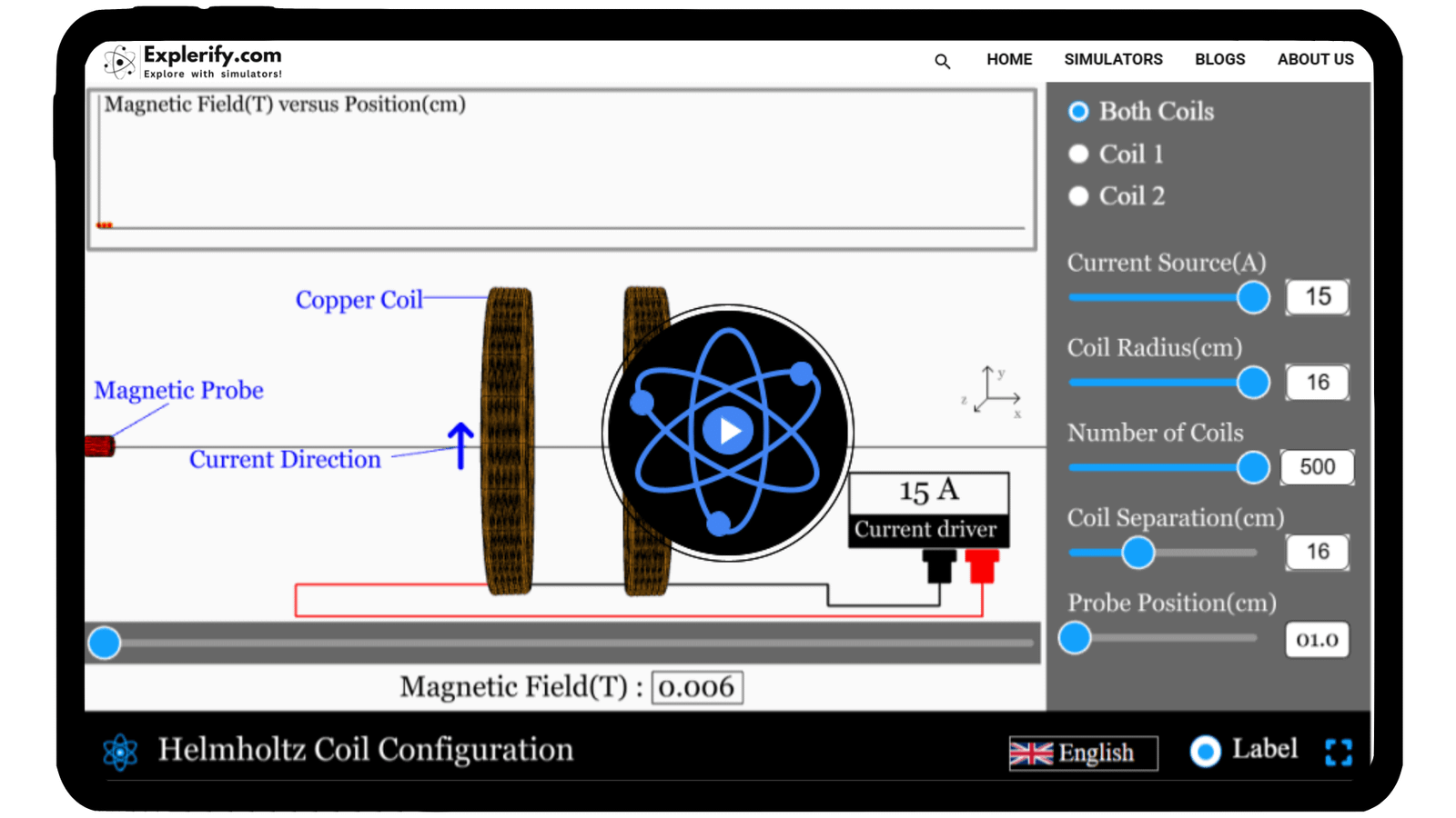 Helmholtz coil simulator - Explerify.com