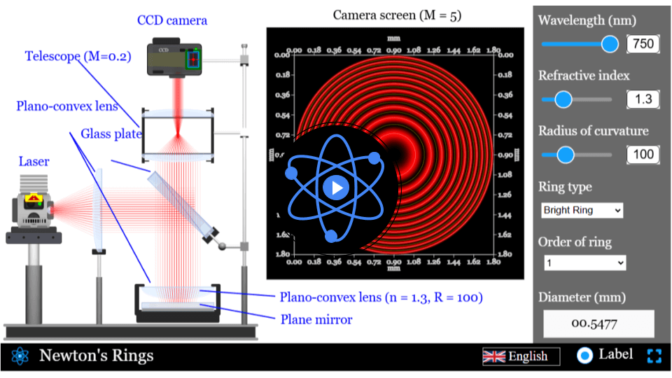 Newton's Rings Simulation