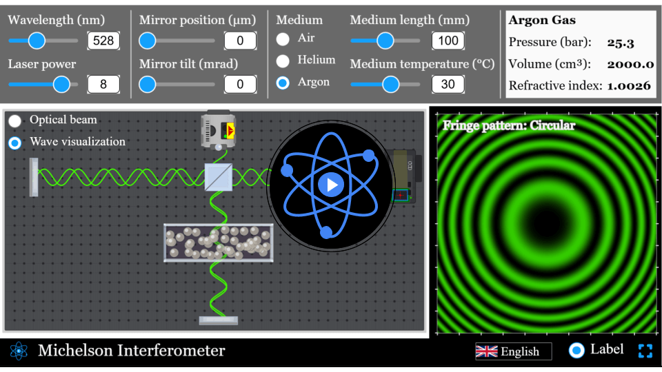 michelson-interferometer-simulator